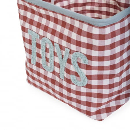 Coș Depozitare Childhome Vichy 30x35x30 cm Organizare Cameră Copii