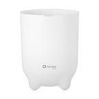 Cos pentru scutece Lionelo Purebin, 10 L, Sistem Etans Anti-Miros, Saci Universali, Operare cu O Mana, Alb