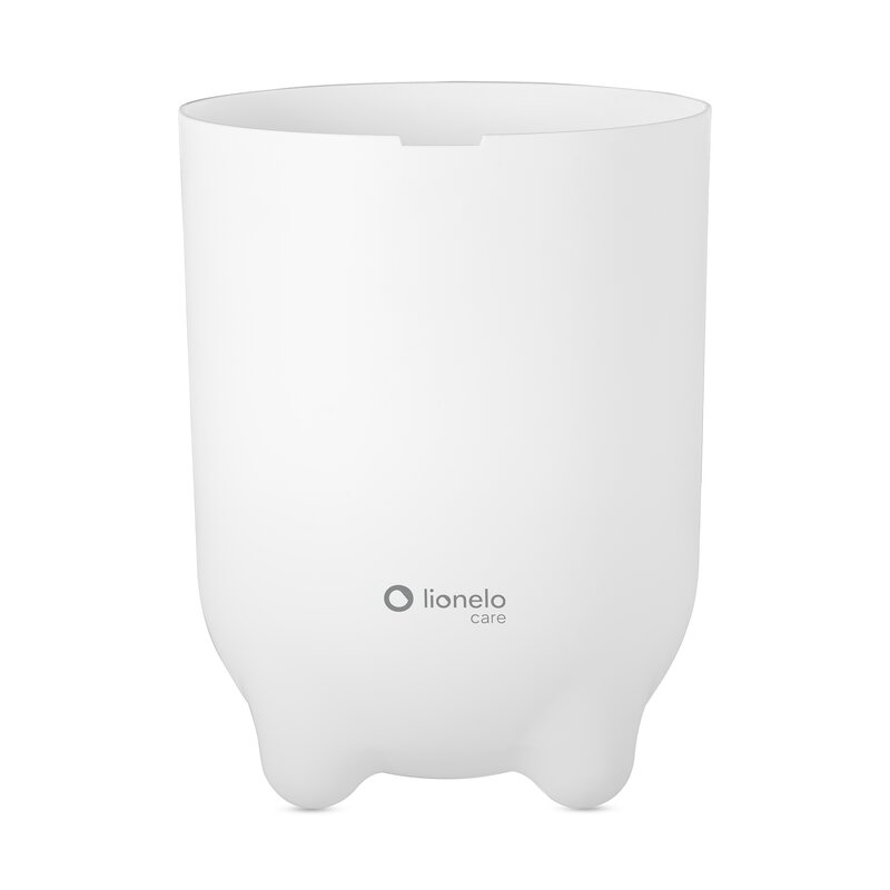 Coș pentru Scutece Lionelo Pure Bin 10L | Sistem Etanș Anti-Miros | Operare cu O Mână | Alb