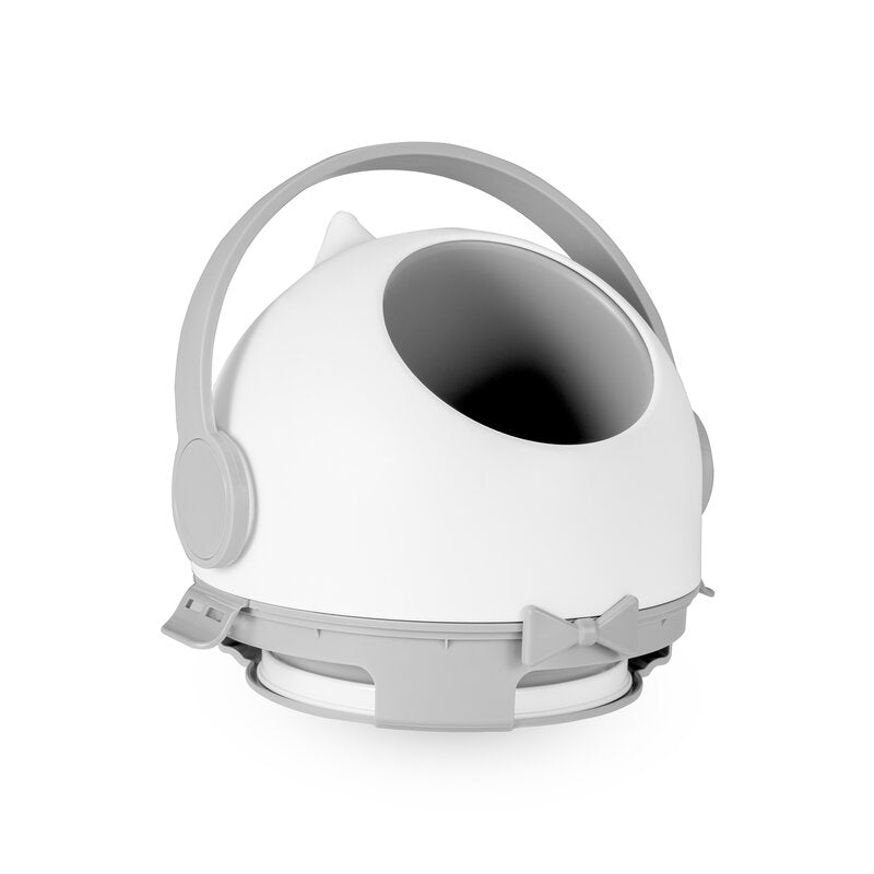 Coș pentru Scutece Lionelo Pure Bin 10L | Sistem Etanș Anti-Miros | Operare cu O Mână | Alb