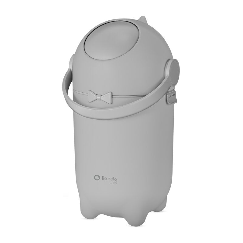 Coș pentru Scutece Lionelo Pure Bin 10L | Sistem Etanș Anti-Miros | Operare cu O Mână | Saci Universali