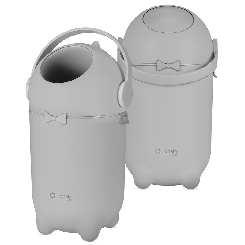 Coș pentru Scutece Lionelo Pure Bin 10L | Sistem Etanș Anti-Miros | Operare cu O Mână | Saci Universali