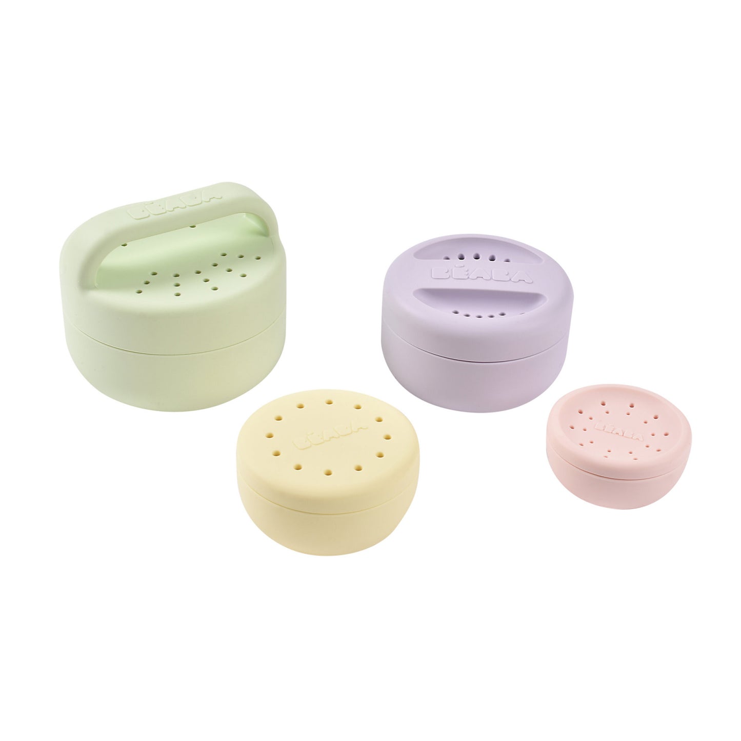Set 4 jucarii de baie Beaba din silicon