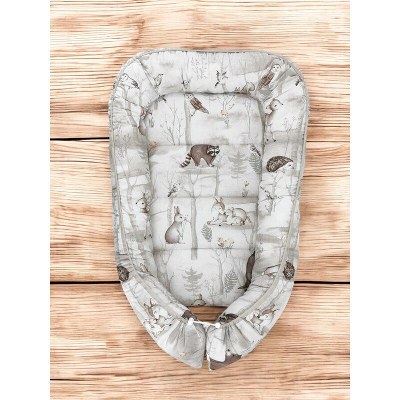 Detaliu Baby Nest MimiNu Woodland, 75x55 cm