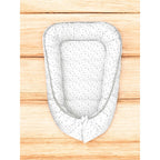 Detaliu Baby Nest MimiNu Mini Gray Stars, 75x55 cm