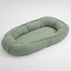 Baby nest New Baby Muselina 80x50 cm, Salvie – vedere oblică