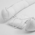 Baby nest New Baby Muselina 80x50 cm, Alb – detaliu al șnurului