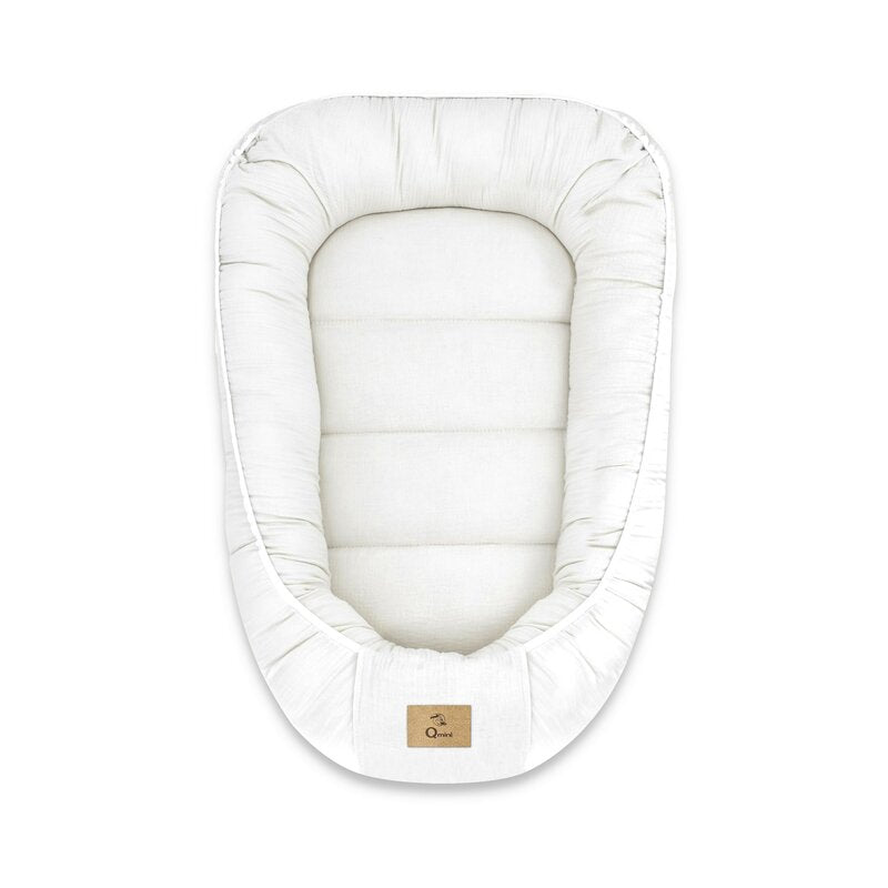 Coșuleț bebeluș Qmini Baby Nest 55x75 cm, Crem – vedere principală
