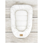 Coșuleț bebeluș Qmini Baby Nest 55x75 cm, Crem – detaliu produs