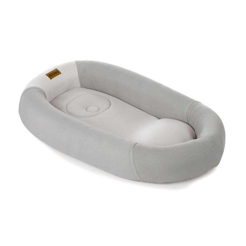 Cosulet confortabil pentru bebelusi, Jane, Joy Baby Nest, Material respirabil 3D, Cu perna pentru prevenire plagiocefalie, Star
