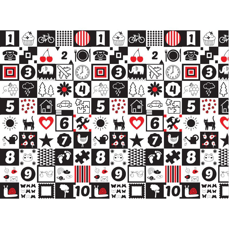 Covoras de joaca, Bocioland, Happy Day, Pliabil, Protectie impotriva loviturilor, Dimensiune mare, 200 x 150 cm, Cu Imprimeu pe ambele parti, Potrivit pentru utlizare atat in interior, cat si in exterior