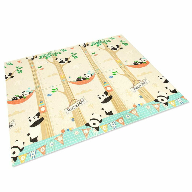 Covoras de joaca Bocioland Panda - imprimeu pe ambele parti