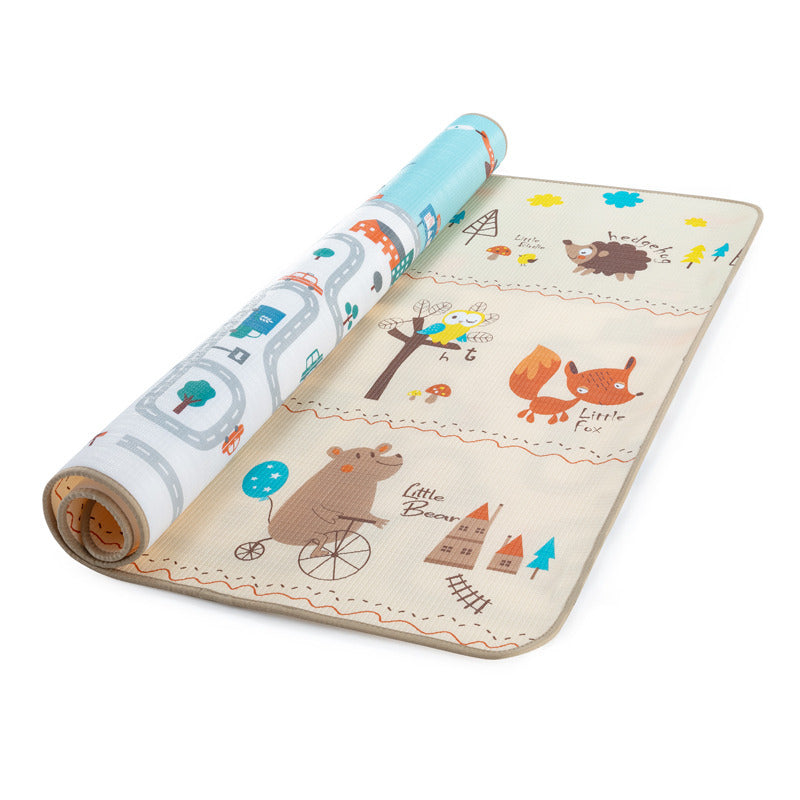 Covoras de joaca, Feedo, Reversibil, Impermeabil, Din spuma, Fara BPA, 180 x 180 x 1 cm, 0 luni+, Multicolor