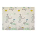 Covoras de joaca reversibil Petite&Mars 197 x 147 cm cu geanta de transport Animale, imagine 3