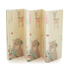 Covoras de joaca reversibil Petite&Mars 197 x 147 cm cu geanta de transport Animale, imagine 1