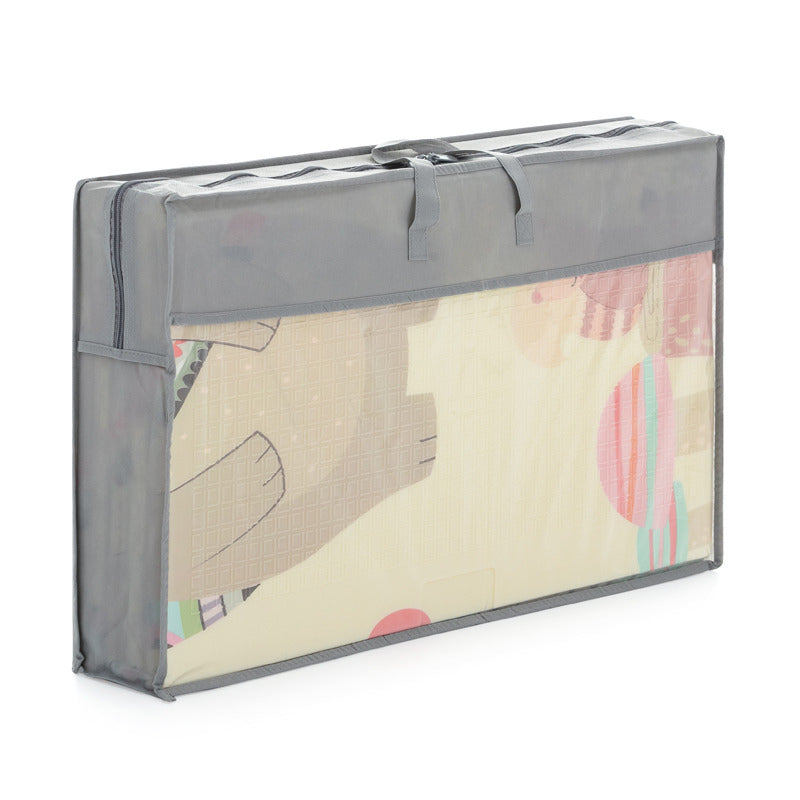 Covoras de joaca, Petite&Mars, Reversibil, Include geanta pentru transport, Pliabil si impermeabil, Non-toxic, 197 x 147 x 1 cm, Animale, 0 luni+, Multicolor