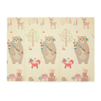 Covoras de joaca reversibil Petite&Mars 197 x 147 cm cu geanta de transport Animale, imagine 2