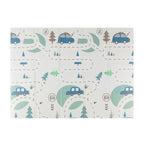 Covoras de joaca reversibil Petite&Mars 197 x 147 cm cu geanta de transport Campy Cars, imagine 2