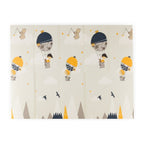 Covoras de joaca reversibil Petite&Mars 197 x 147 cm cu geanta de transport Campy Mountains, imagine 2