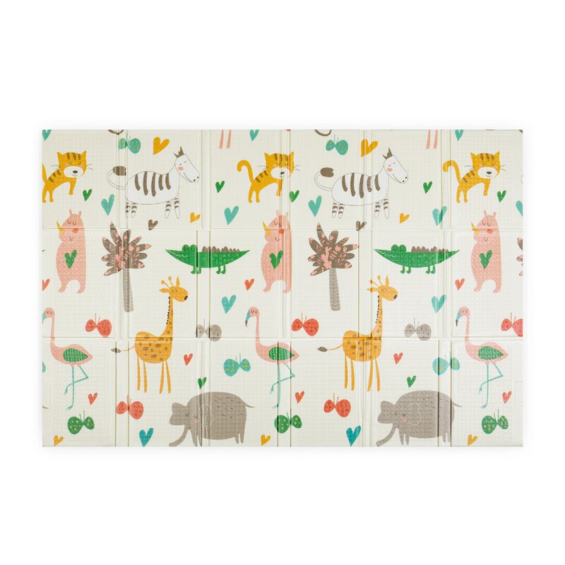 Covoras educativ Petite&Mars Campy L 130 x 200 cm Animalute, imagine 3