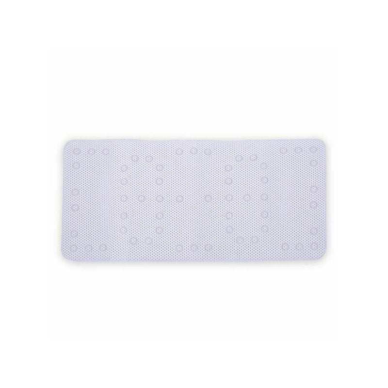 Covoras XXL de baie, Petite&Mars, Harry, Antialunecare, Cu ventuze, Dreptunghiular, Antiderapant, 91x43 cm, Alb