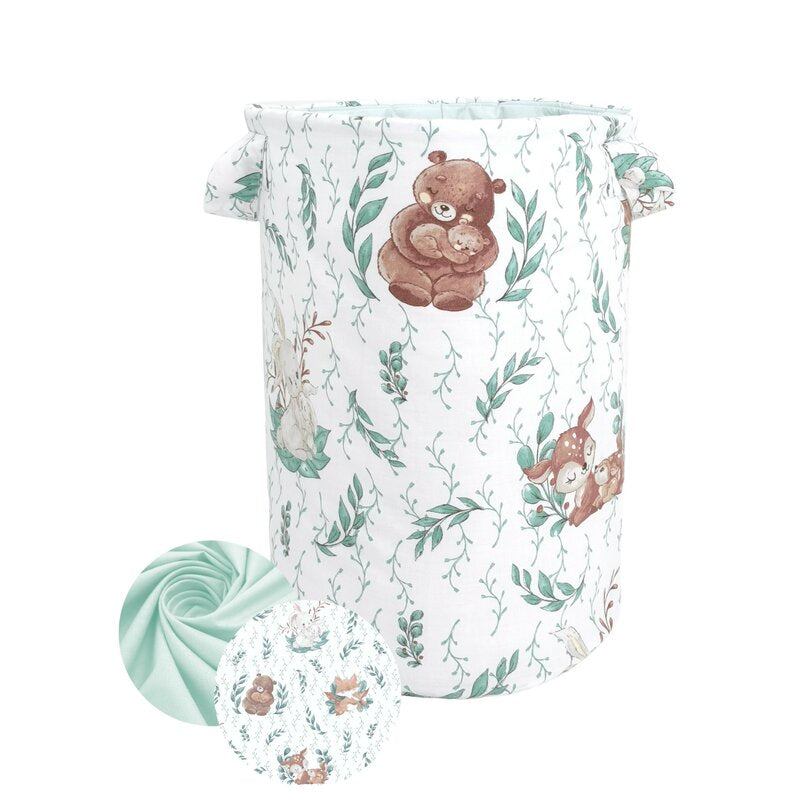 Coș textil depozitare MimiNu Lulu Natural, 50x35cm