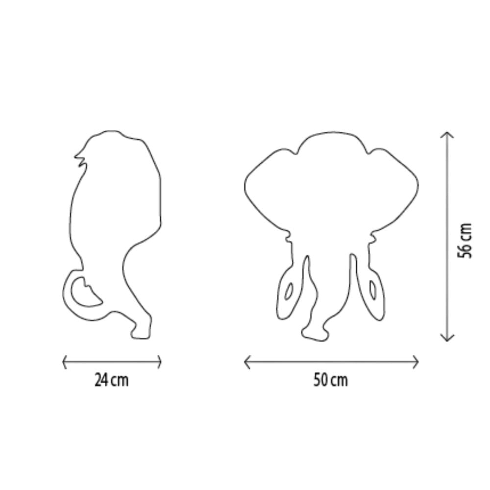 Decoratiune Wild & Soft - Cap de Mamut Arthur