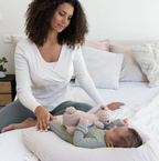 Doomoo Perna Comfy Big Tetra 3 in 1 din bumbac organic pentru gravide si alaptare