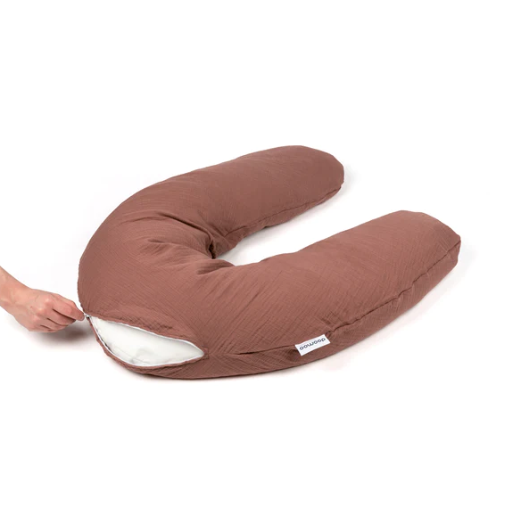 Doomoo Perna Comfy Big Tetra 3 in 1 din bumbac organic pentru gravide si alaptare