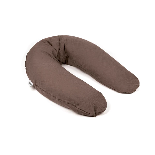 Pernă Doomoo Comfy Big Tetra 3în1 Bumbac Organic Chocolate Gravide+Alaptare
