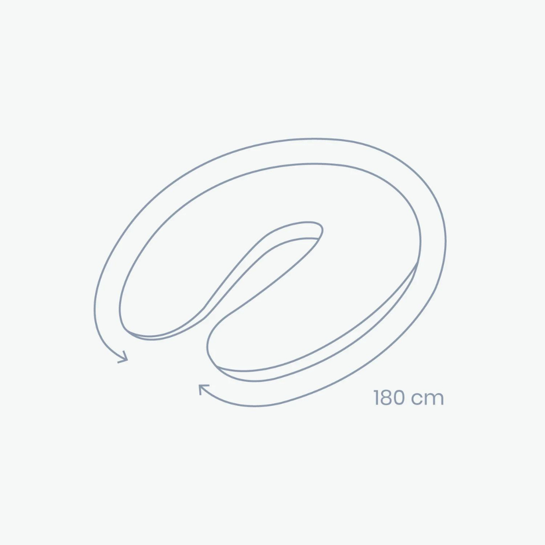 Doomoo - Perna mare pentru gravide si bebelusi 3 in 1, bumbac organic Buddy Bear Grey