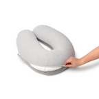 Pernă Doomoo Buddy 3în1 Bumbac Organic Light Grey Gravide+Alaptare