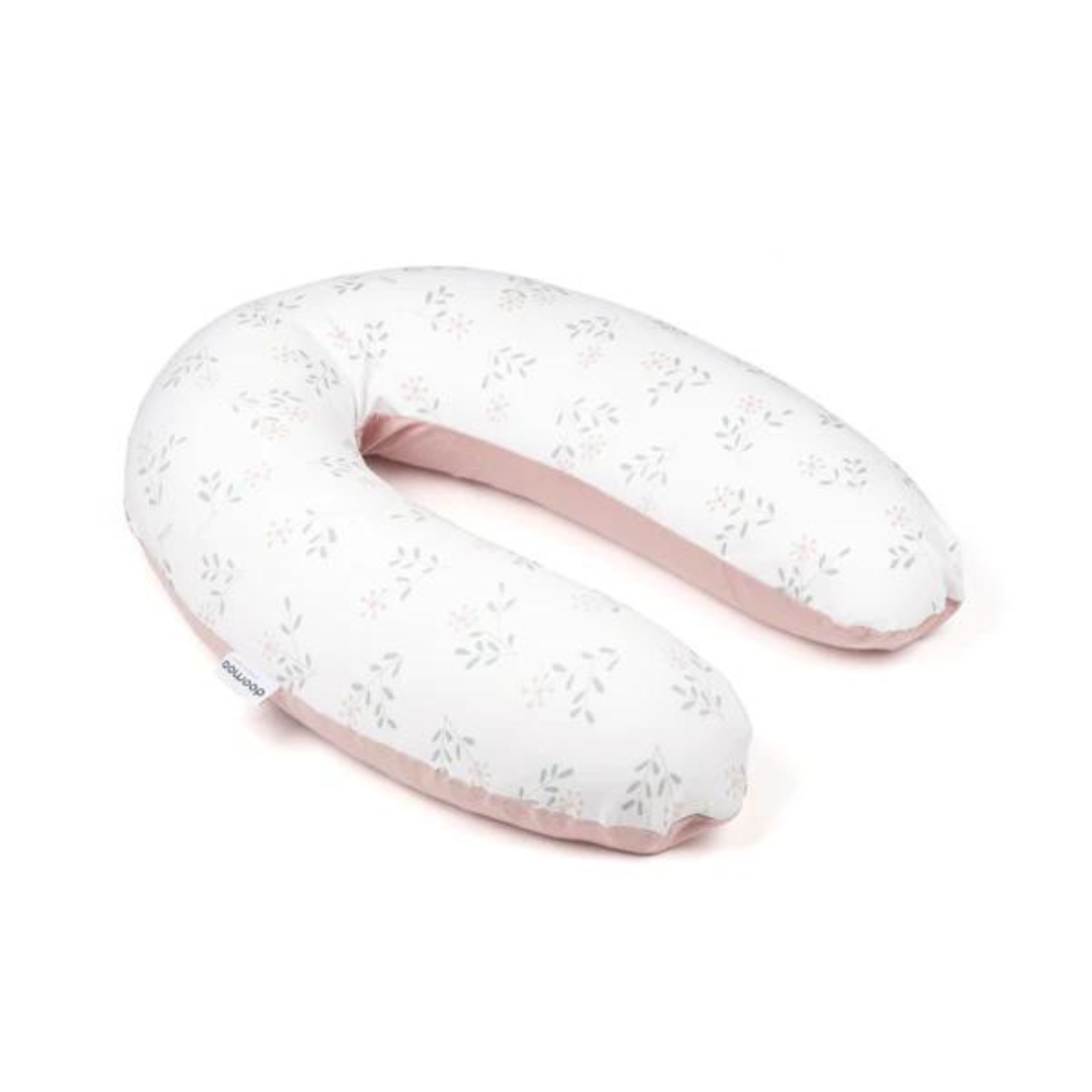Pernă Doomoo Buddy 3în1 Bumbac Organic Spring Pink Gravide+Alaptare