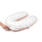 Pernă Doomoo Buddy 3în1 Bumbac Organic Spring Pink Gravide+Alaptare