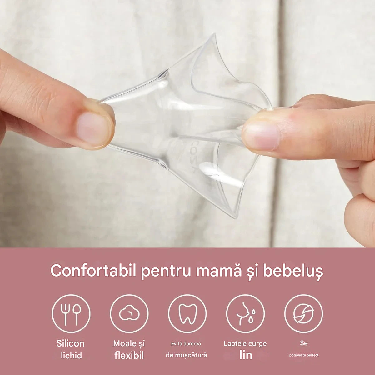Protectoare pentru Mameloane din Silicon Momcozy cu Cutie de Depozitare