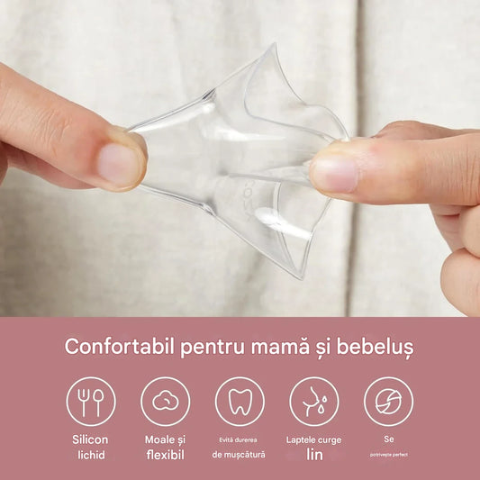 Protectoare pentru Mameloane din Silicon Momcozy cu Cutie de Depozitare