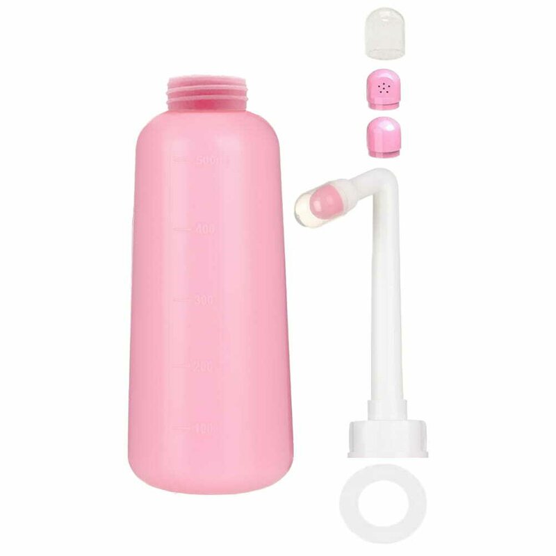 Dus vaginal, Bocioland, Pentru igiena intima, Util in perioada postpartum, Portabil, 500 ml, Roz