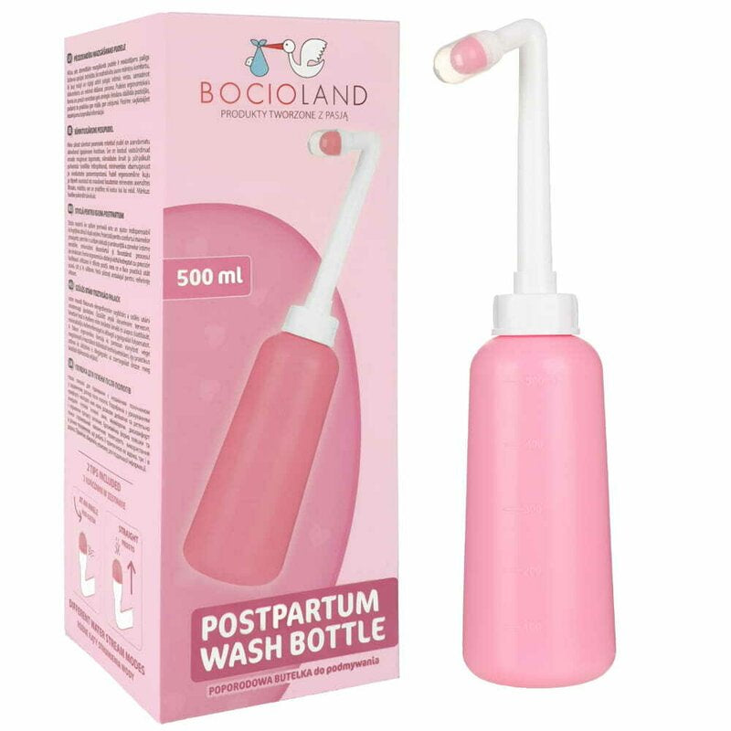 Dus vaginal, Bocioland, Pentru igiena intima, Util in perioada postpartum, Portabil, 500 ml, Roz