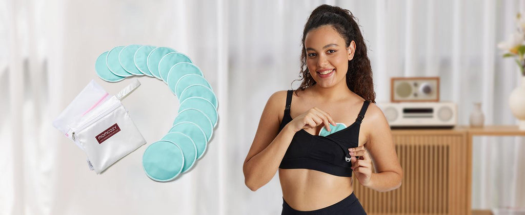 Tampoane alaptare reutilizabile Momcozy, 14 buc