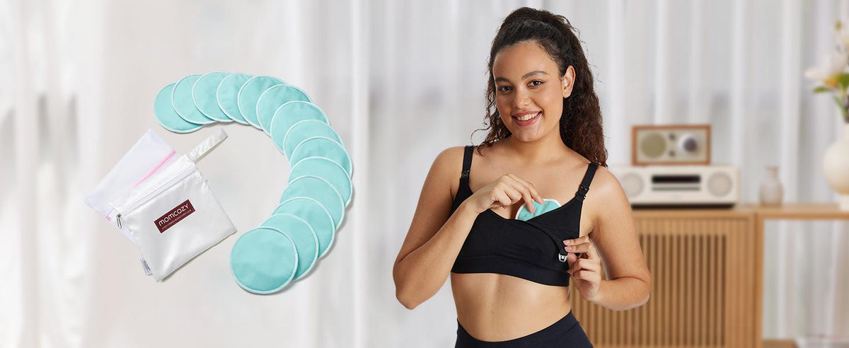Tampoane alaptare reutilizabile Momcozy, 14 buc