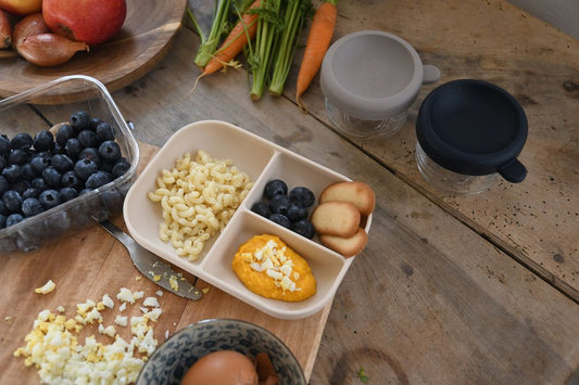 Farfurie Compartimentată Silicon Beaba cu Ventuză Clay