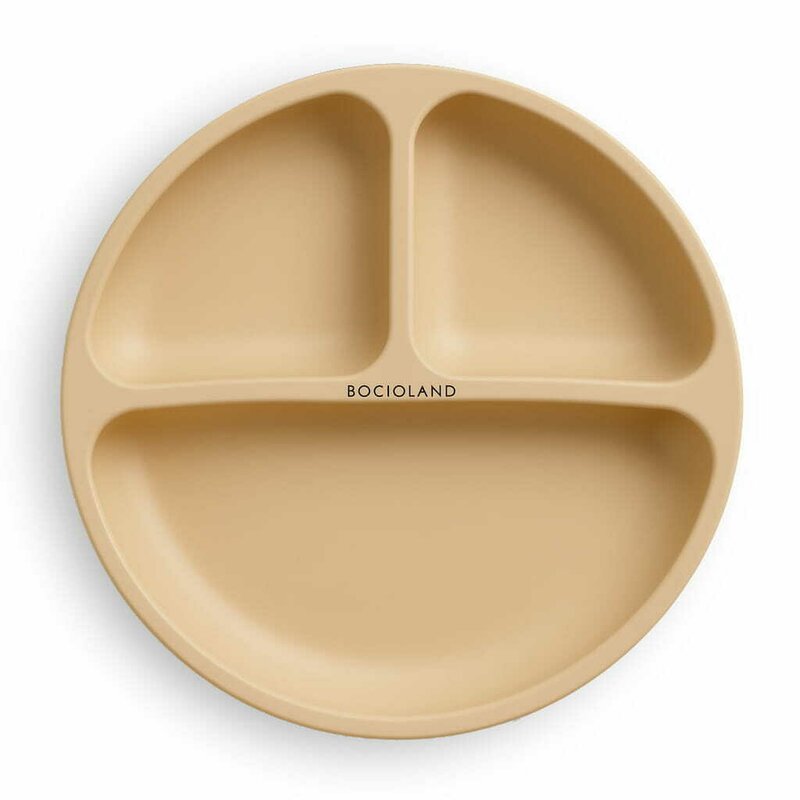 Farfurie compartimentată Bocioland rotundă, Beige, imaginea 11