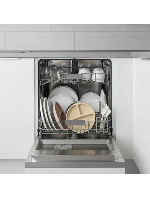 Farfurie Compartimentată Bocioland Silicon 3 Compartimente Ventuze BPA Free 6-36 Luni Dark Grey