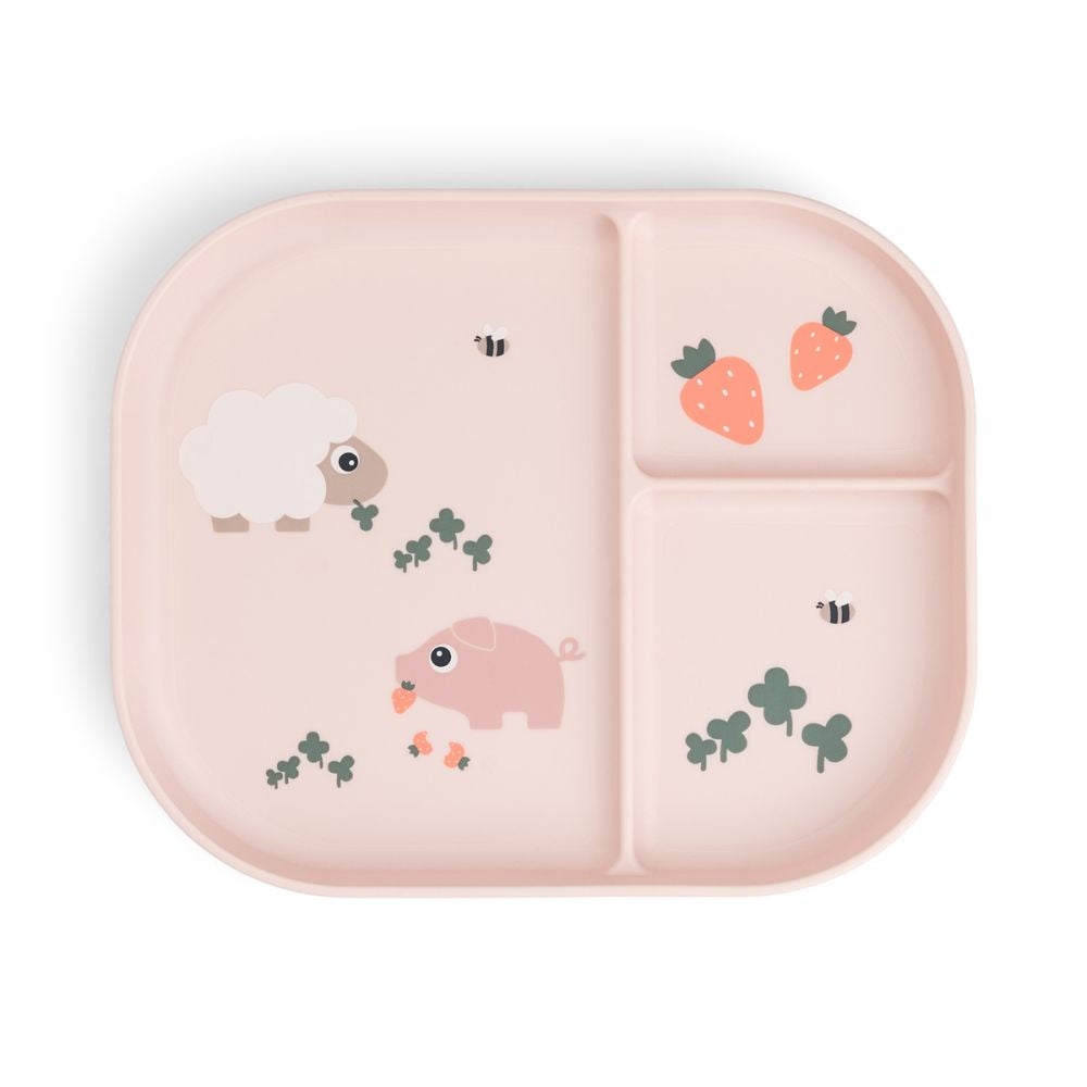 Farfurie compartimentata Done by Deer Foodie Tiny Farm Powder