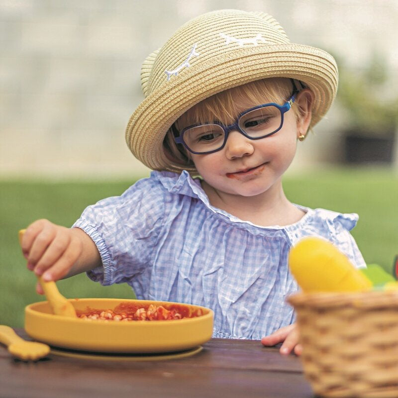 Farfurie, Petite&Mars, Take&Match, Din silicon, Cu ventuza, Fara BPA, 6 luni+, 400 ml, Ocru