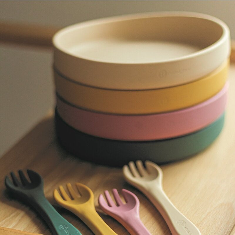 Farfurie, Petite&Mars, Take&Match, Din silicon, Cu ventuza, Fara BPA, 6 luni+, 400 ml, Roz