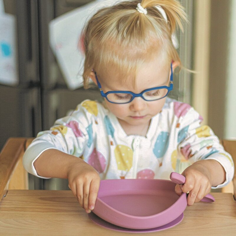 Farfurie, Petite&Mars, Take&Match, Din silicon, Cu ventuza, Fara BPA, 6 luni+, 400 ml, Roz