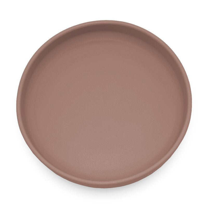 Farfurie, Petite&Mars, Take&Match, Din silicon, Cu ventuza, Fara BPA, Adecvata pentru masina de spalat vase si microunde, Nu absoarbe mirosuri, 6 luni+, 400 ml, Velvet Latte, Maro pudrat