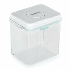 Recipient depozitare lapte praf, Feedo, 1700 ml, Capac etans, Din plastic, Fara BPA, Turcoaz