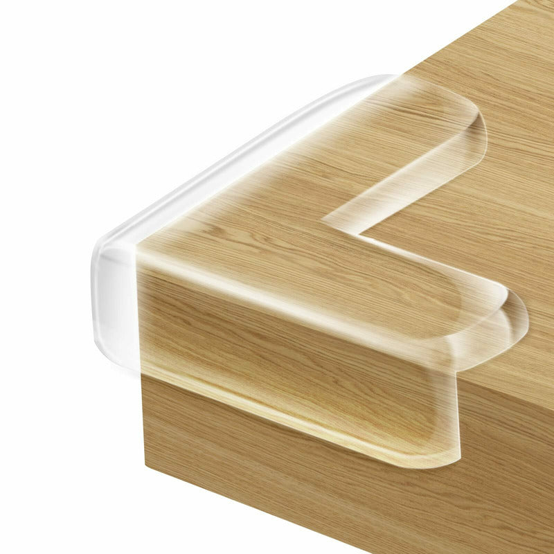Set protectIi, Feedo, Pentru colturi ascutite, Usor de instalat, 4 x 4 x 1.5 cm, 4 bucati, Transparent